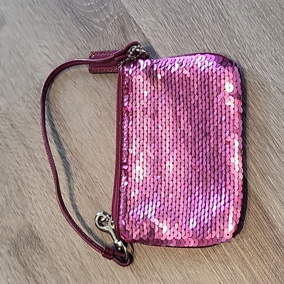 Coach pink sequence mini bag - Picture 2 of 4